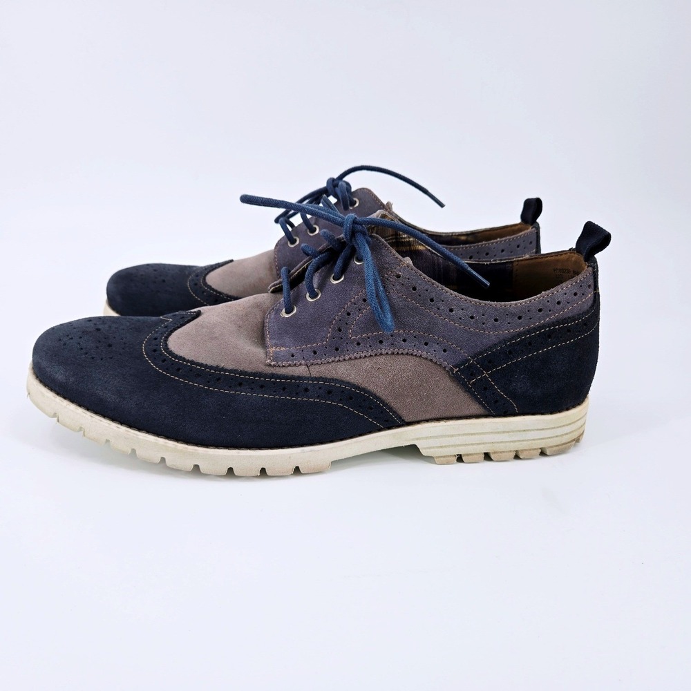 Hush Puppies Three-Tone Suede Wingtip Oxford Brogues Gorpcore 13 EW